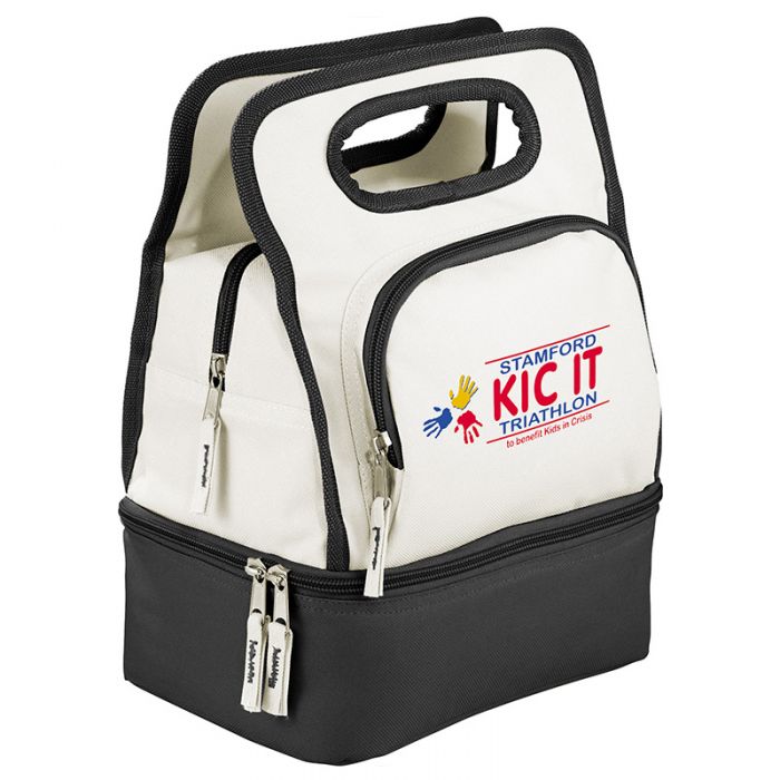 Custom Color Dip Dual Compartment Lunch Cooler Bags