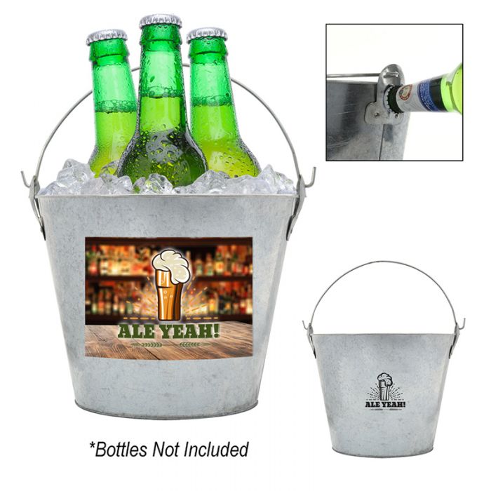 Custom Imprinted 5 Liter Bevy Beverage Buckets