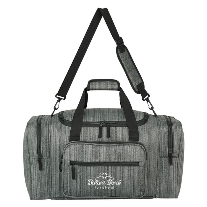 Custom Printed Heathered Duffel Bags