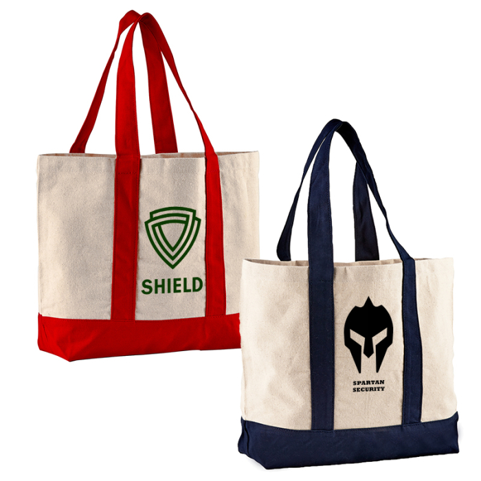 10 Oz Custom Imprinted Newport Cotton Canvas Nautical Totes