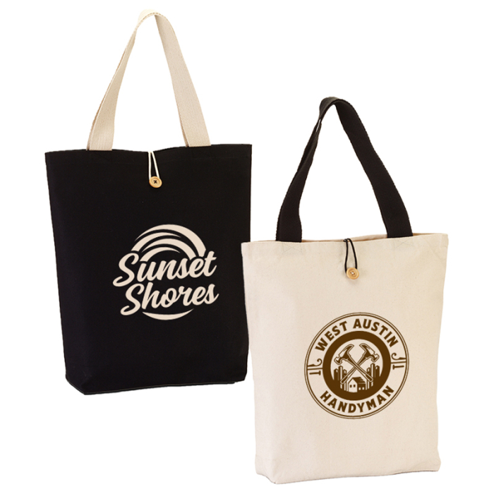 Custom 11.5 Oz Portland Button-Up Canvas Totes
