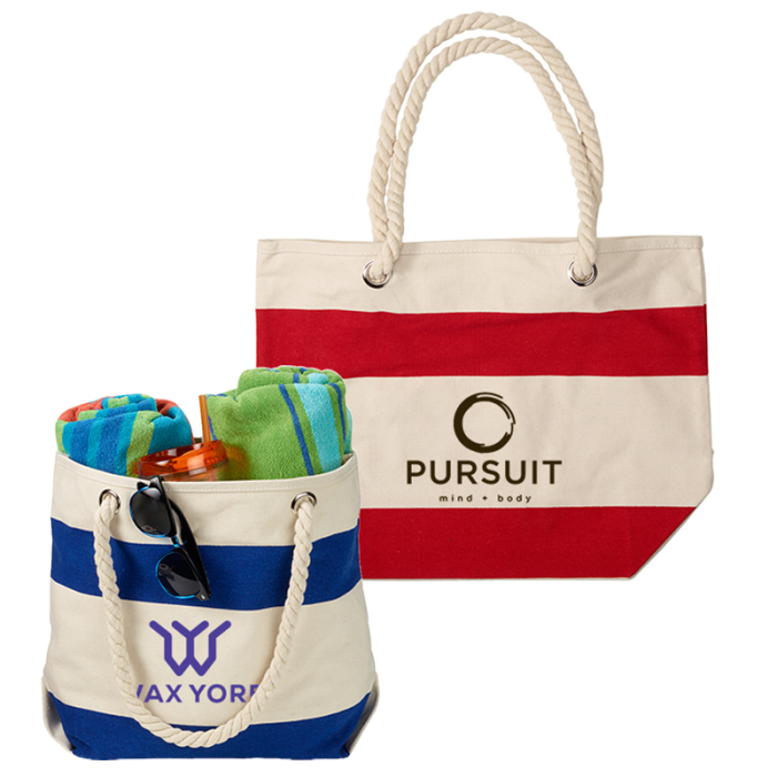 Custom 16 Oz Portsmouth Cotton Canvas Nautical Totes