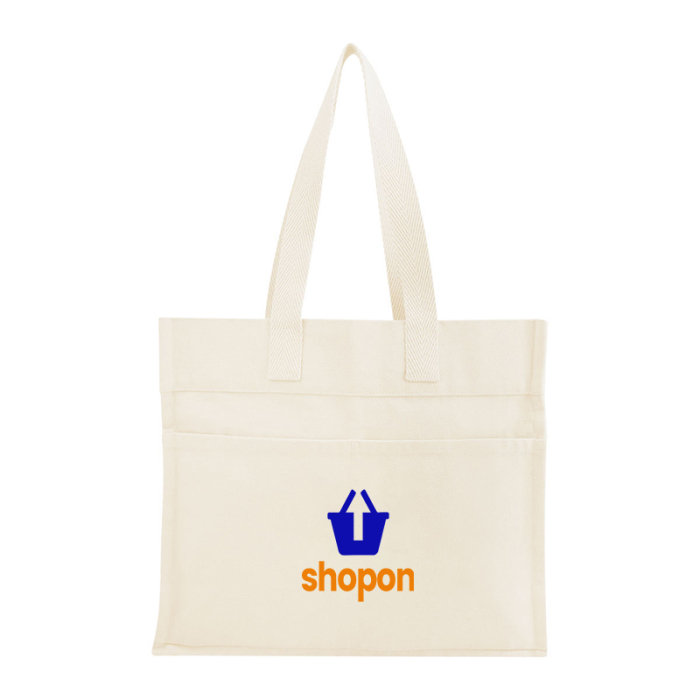 Custom Aware™ Recycled Cotton North South Totes