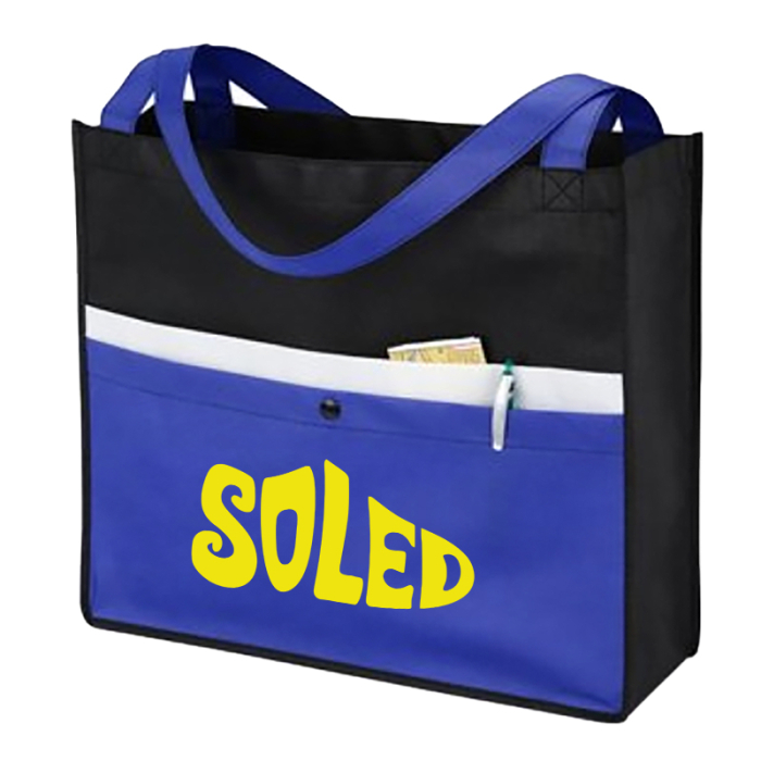 Custom Corridor Snap Pocket Non-Woven Totes
