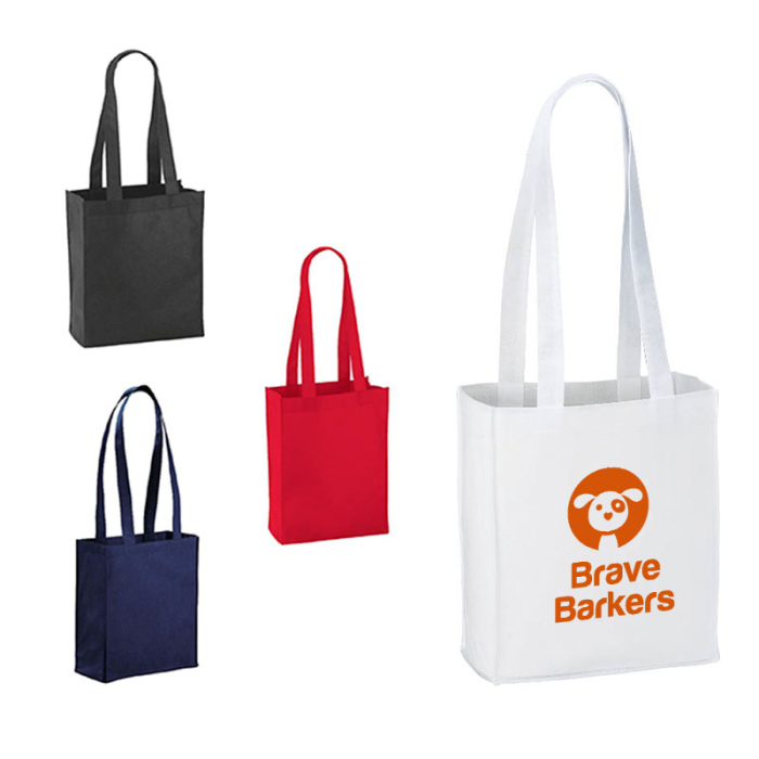 Custom Imprinted Mini Elm Non-Woven Gift Totes