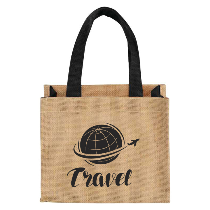 Custom Imprinted Mini Jute Gift Totes