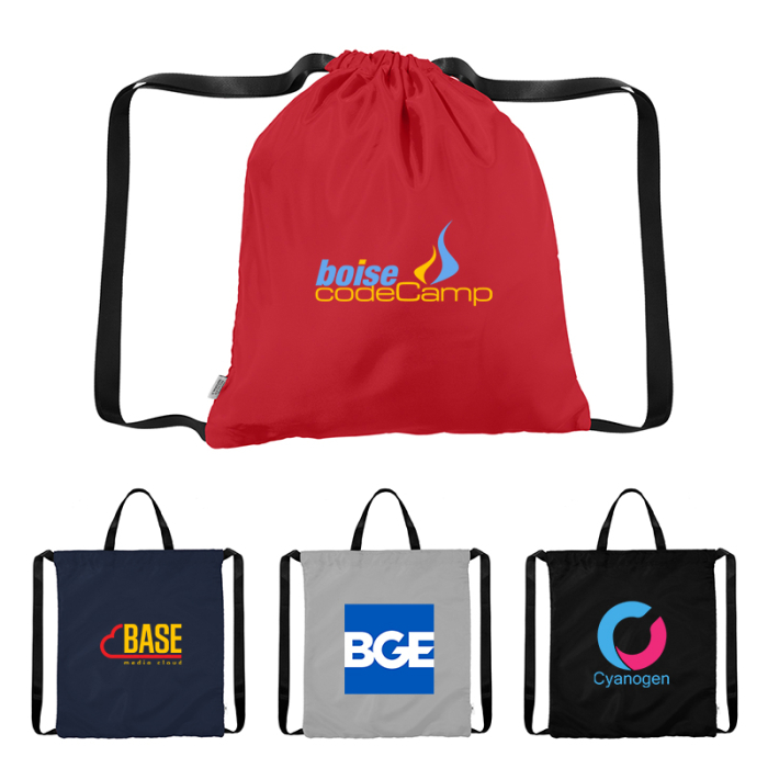 Custom Joel rPET Drawstring Tote Bags