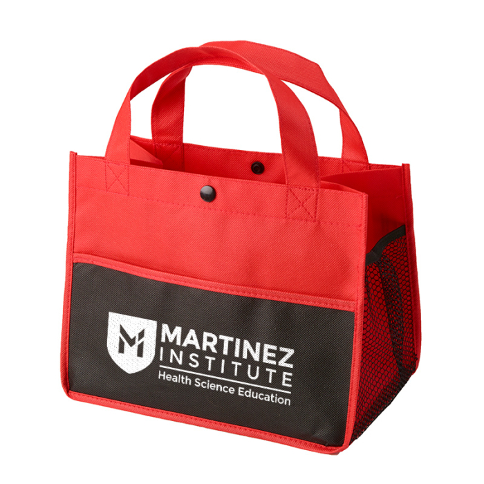 Custom Mini Snap Non-Woven Lunch Totes