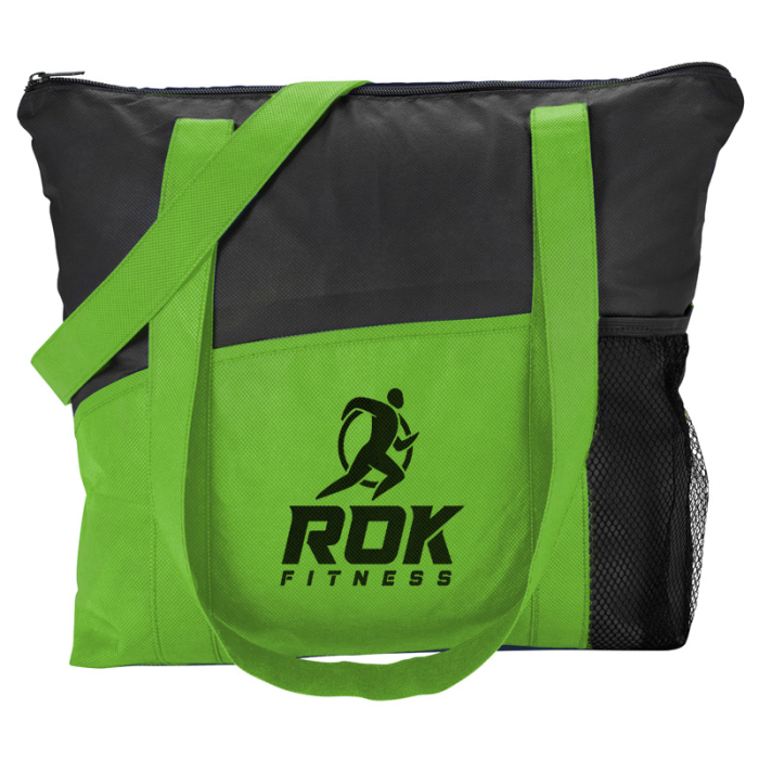 Custom Poly Pro Pocket Tote Bags