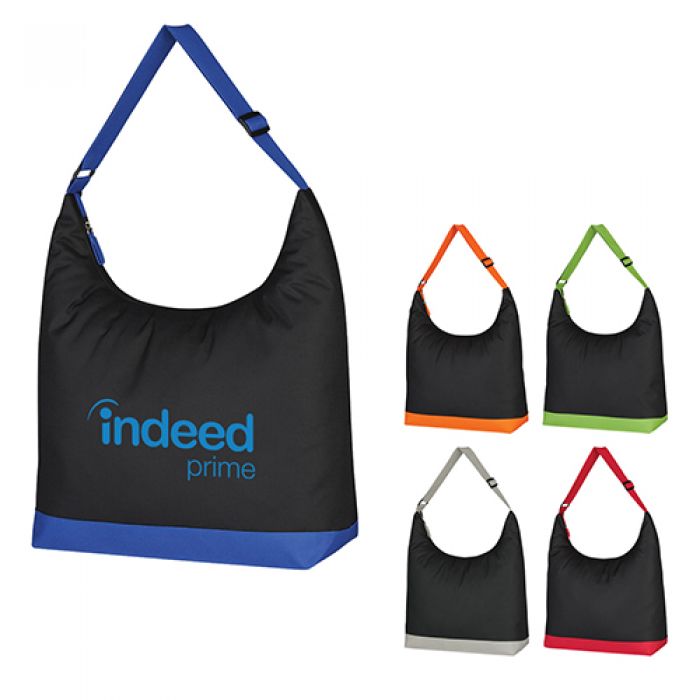 Custom Printed Accent Shoulder Polyester Tote Bags