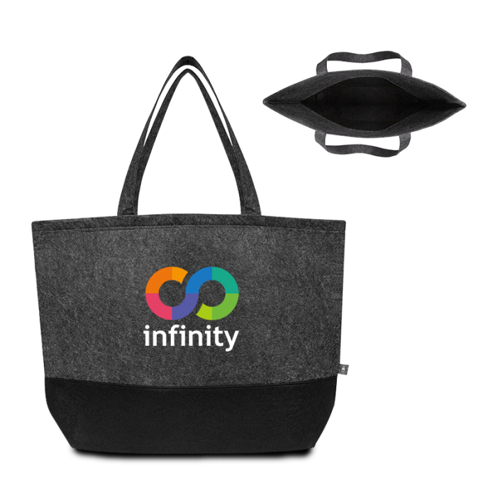 Custom Printed Personalized Roosevelt RPET Felt Tote Bags