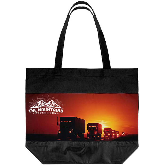 Custom Printed 300D Polyester Shopping Totes