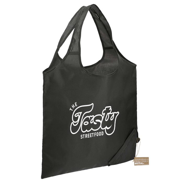Custom Printed Bungalow RPET Foldable Shopper Totes