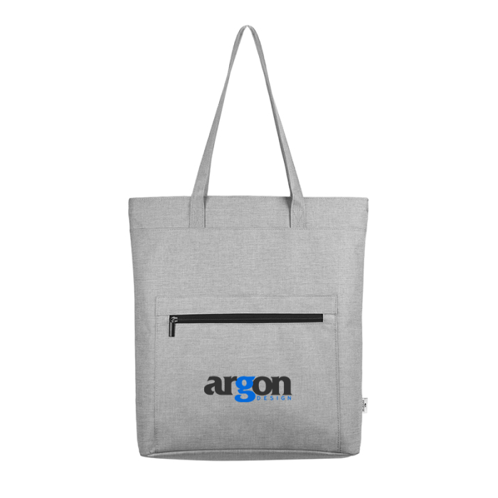 Custom Printed Habitat rPET Heathered Tote Bags