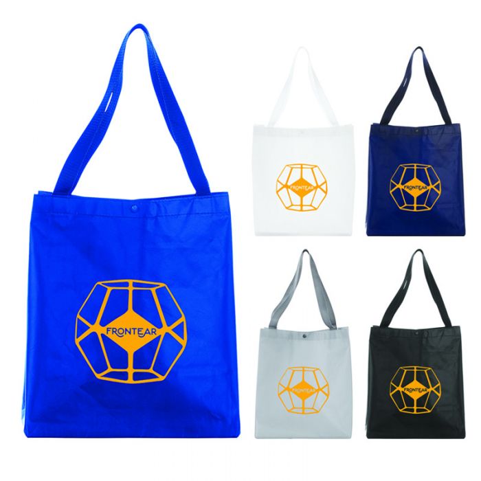 Custom Printed Medium Laminated Non-Woven Shopper Tote Bags
