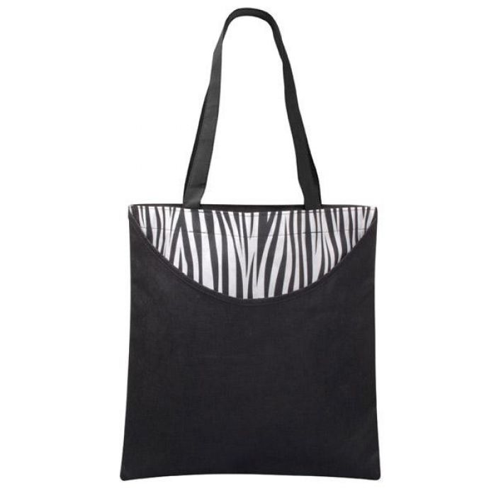 Custom Poly Pro Printed Scoop Tote Bags