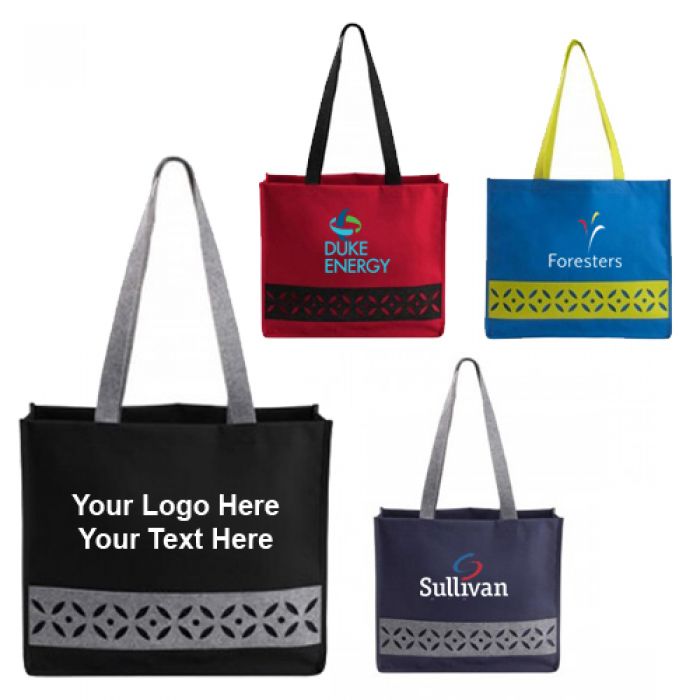Personalized Felt Cutout Tote Bags
