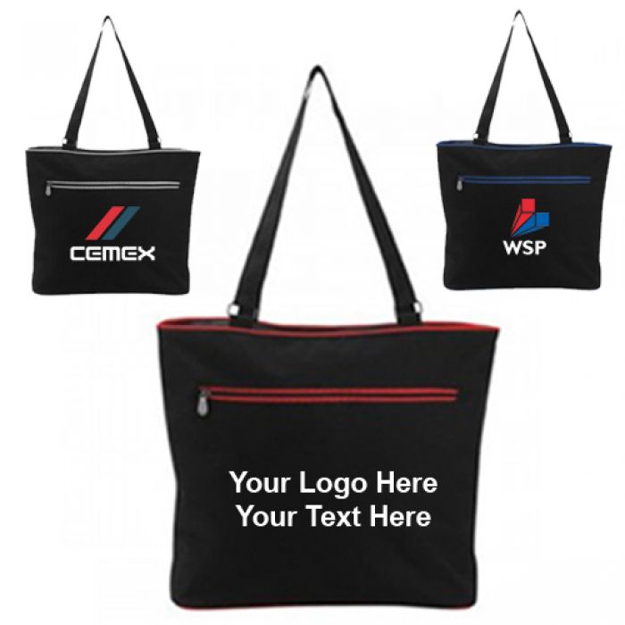 Promotional Logo Contour Tote Bags