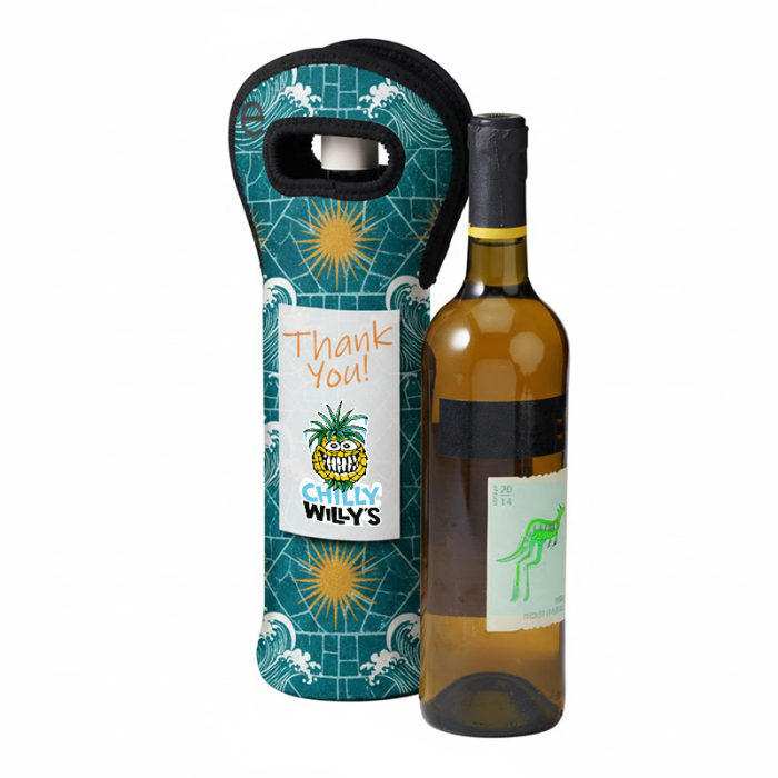 Imprinted Sublimated Neoprene Wine Holders