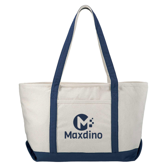 Customized Baltic 18 Oz Cotton Canvas Zippered Boat Totes