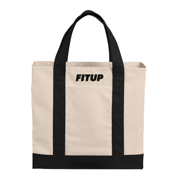 Customized Port Authority® Cotton Canvas Two-Tone Totes