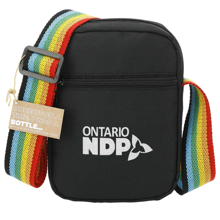 Customized Rainbow RPET Crossbody Totes