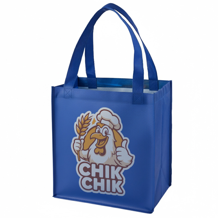 Customized Sublimated Non-Woven Grocery Totes 2-sided