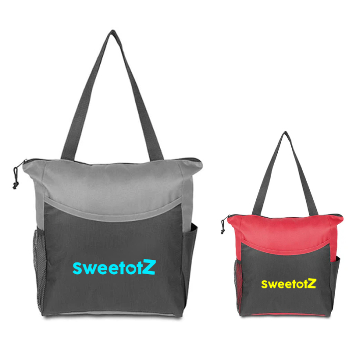 Customized Two-Tone Promotional Campaign Tote Bags