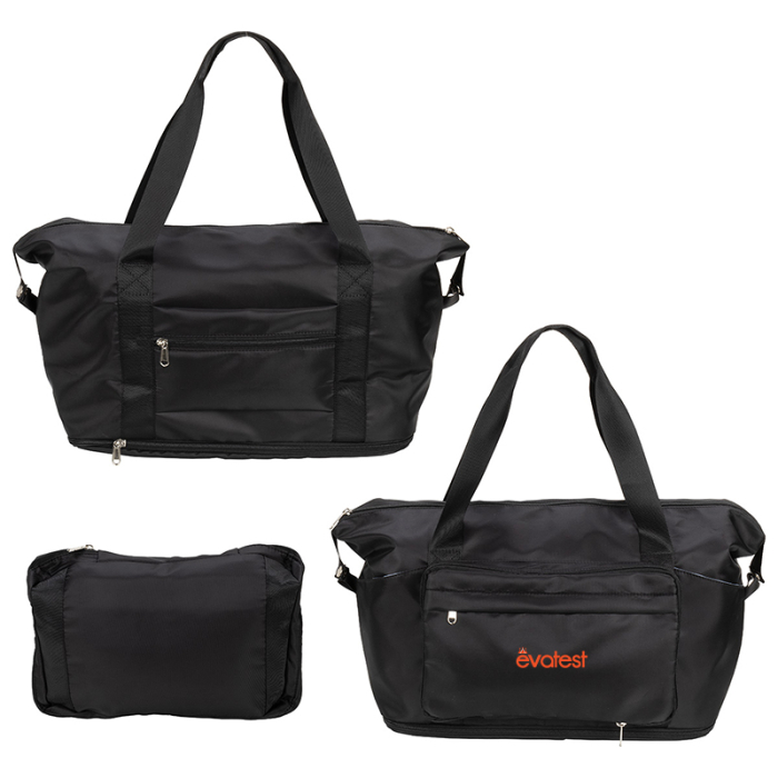 Imprinted Caravan Expandable Polyester Travel Totes