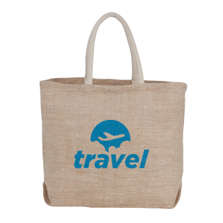 Herringbone Jute Totes