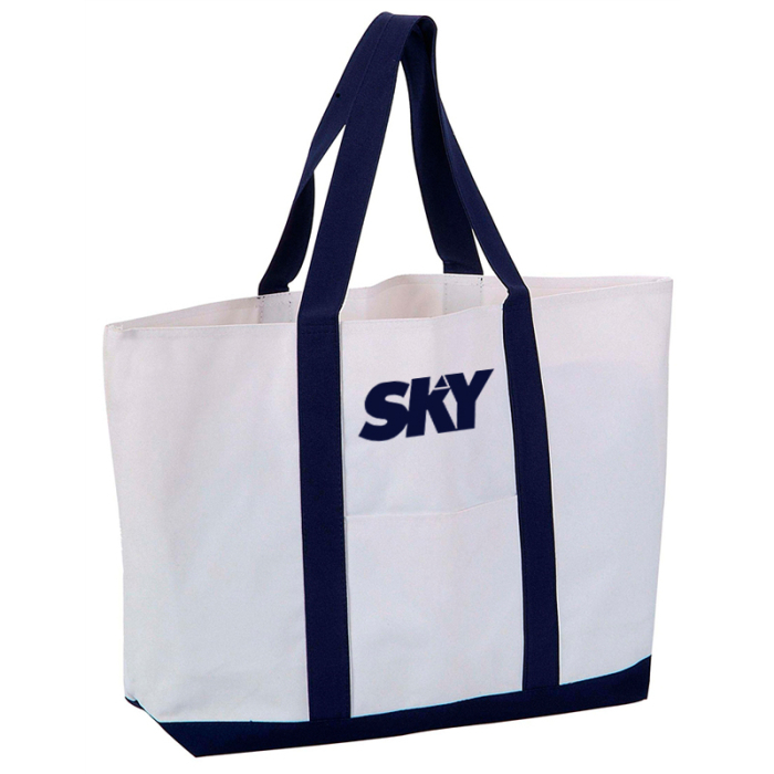 Imprinted Polyester Boat Tote Bags