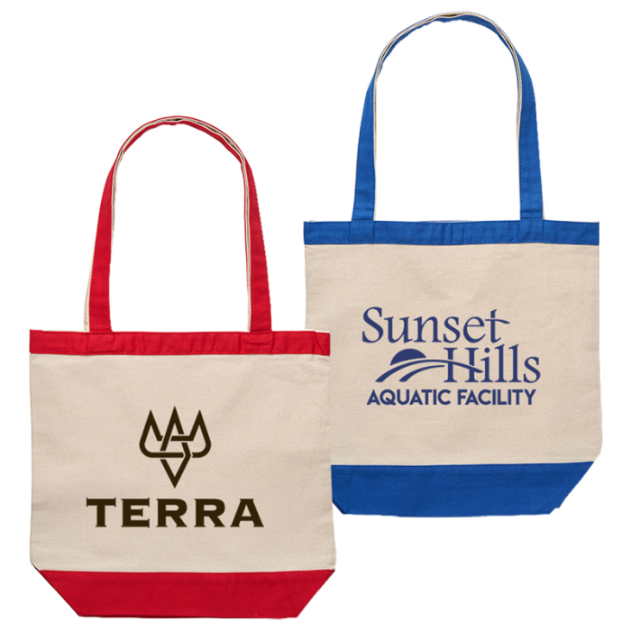 Personalized 10 Oz Cotton Canvas Nautical Totes