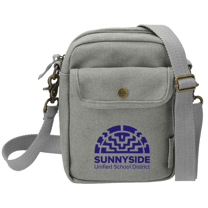 Personalized Field & Co Campus Cotton Crossbody Totes