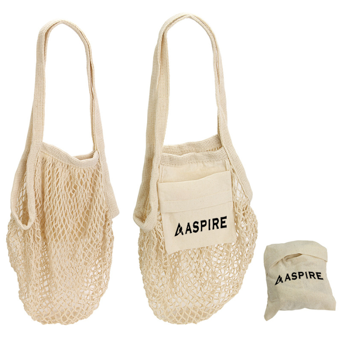 Personalized Sonnet Collapsible Cotton Mesh Totes