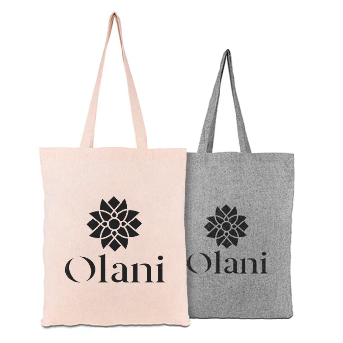 Promotional 4 Oz Recycled Cotton Tote Bags