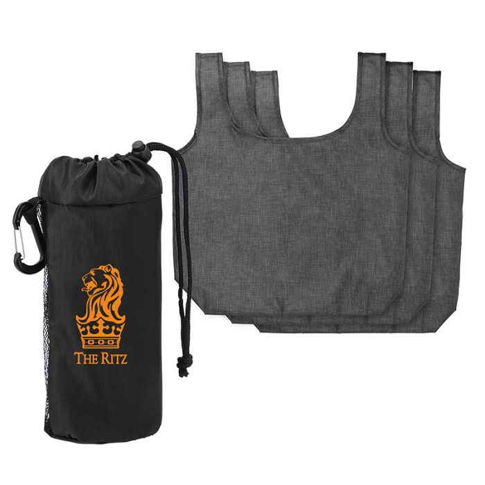 Promotional Ash Recycled 3-Pack Shopper Totes