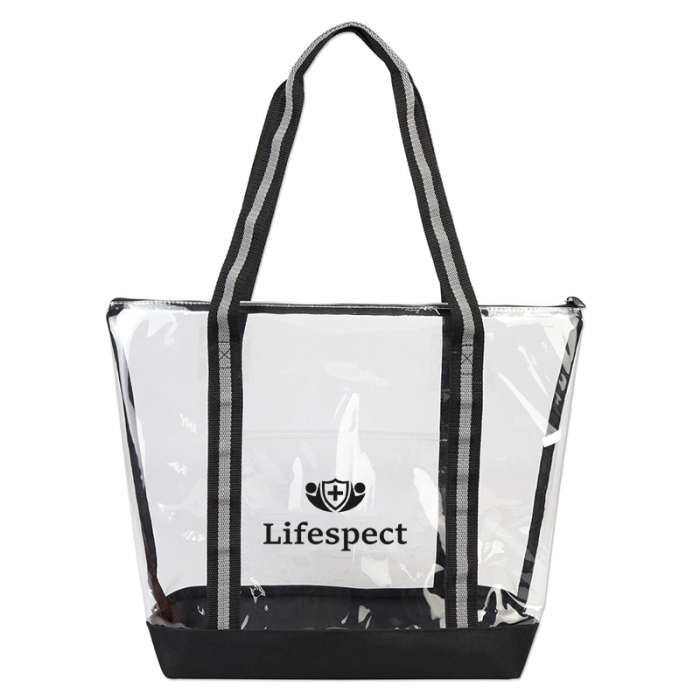 Promotional Clear Totes with Zippers