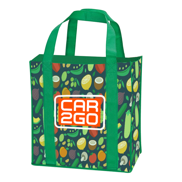 Promotional Laminated NonWoven Grocery Tote Bags