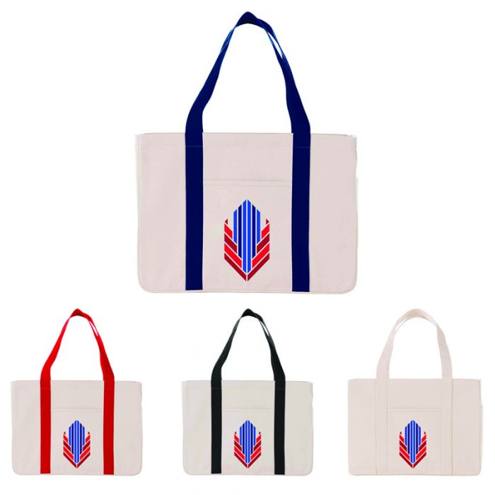 Promotional Large 20 Oz Cotton Canvas Utility Tote Bags