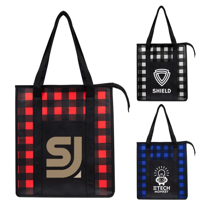 Custom Northwoods Non-Woven Cooler Tote Bags