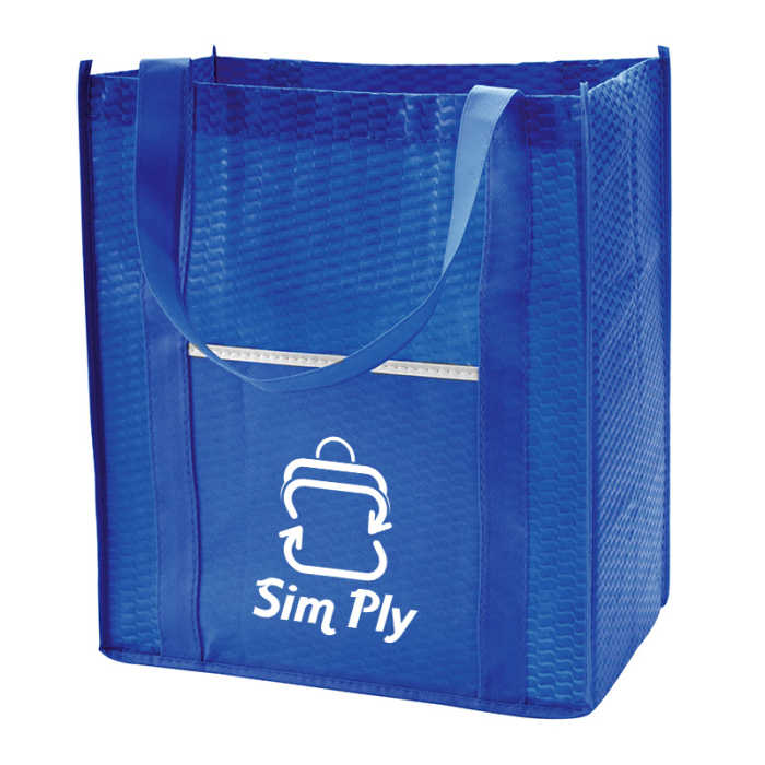 Promotional Riptide Non-Woven Grocery Totes