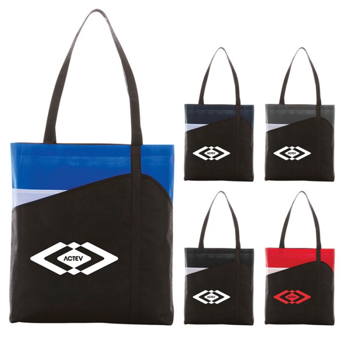 Promotional Seek Non-Woven Convention Tote Bags