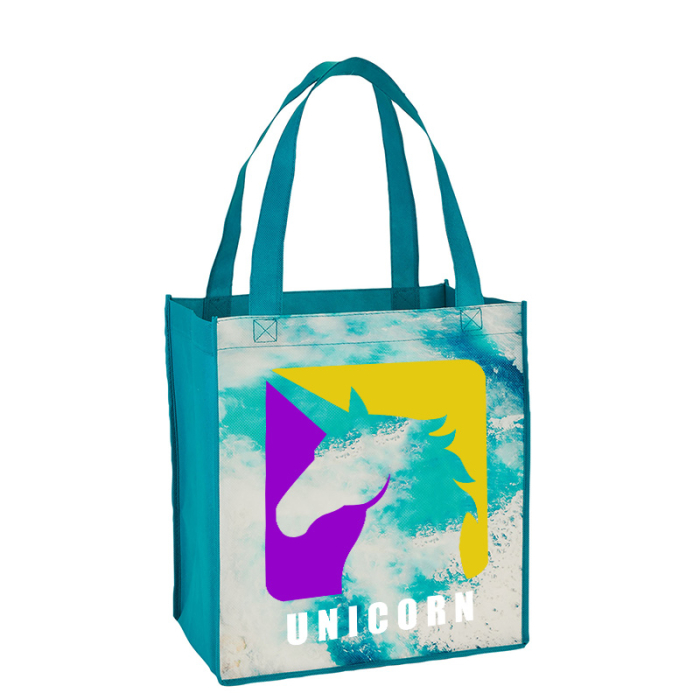 Promotional Sublimated Non-Woven Grocery Totes