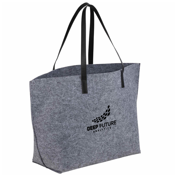 THE GOODS™ Custom Printed Recycled Felt Shoulder Totes