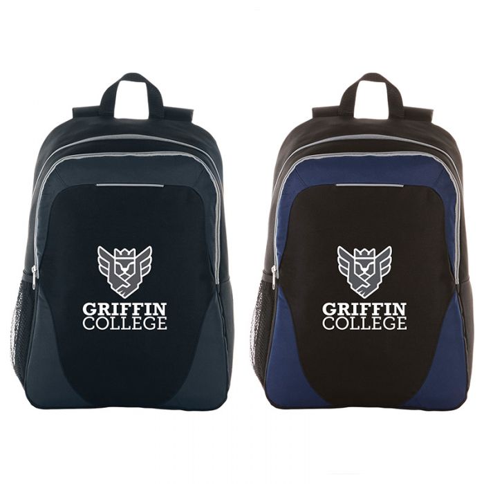 Custom Imprinted 15 Inch Reflective Stripe Computer Backpacks