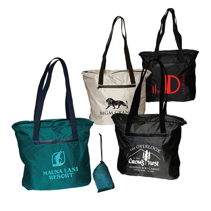 Custom Printed Otaria Packable Tote Bags