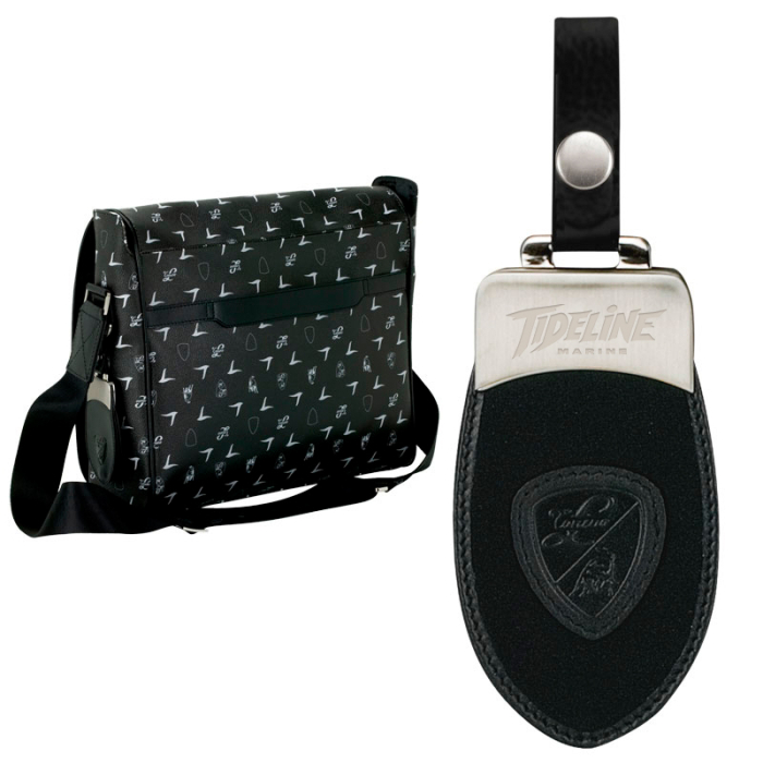 Custom Black Lamborghini Shoulder Bags