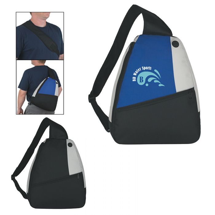 personalized sling backpack