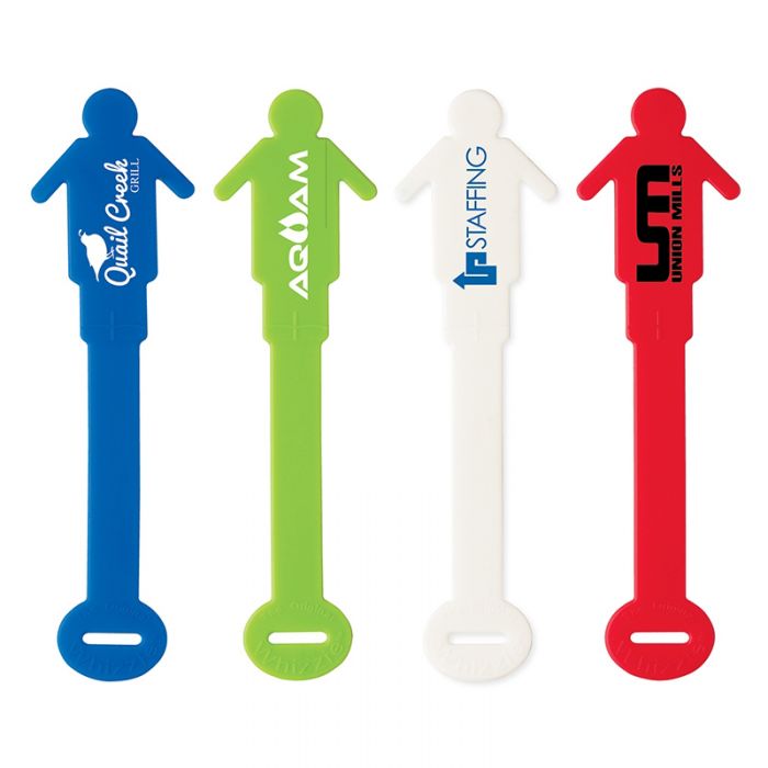 Promotional Whizzie Person Shape Spottertie Luggage Tags