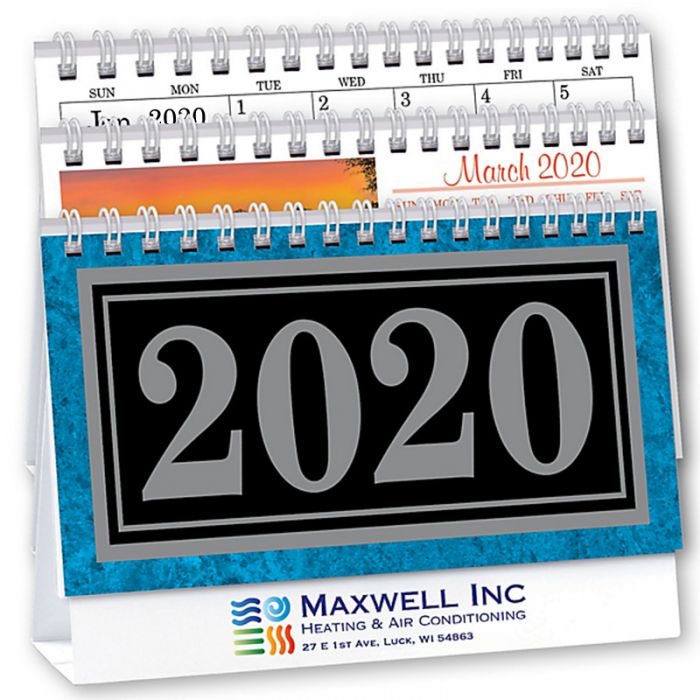 2020 Marble Deluxe Desk Calendars